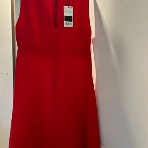 Elegant Red Sleeveless Dress